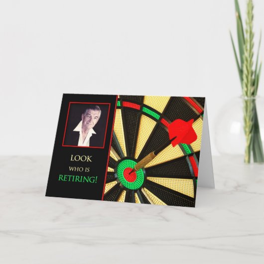 EINLADUNG ZUR ERSTATTUNG - DARTBOARD - FOTO INSERT (Vorderseite)