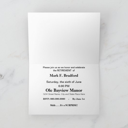 EINLADUNG ZUR ERSTATTUNG - DARTBOARD - FOTO INSERT (Innenseite)