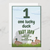 Einladung zur ersten Geburtstagsente (Vorne/Hinten)