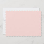 Einladung zur ersten Geburtstagsfeier in Rosa (Rückseite)