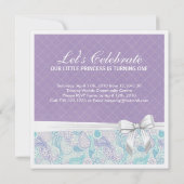 Einladung zur ersten Geburtstagspartei (Rückseite)