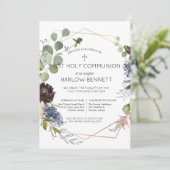 Einladung zur ersten Heiligen Kommunion durch geom (Stehend Vorderseite)