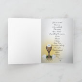 Einladung zur ersten Kommune Chalice auf schwarz (Innenseite)