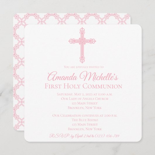 Einladung zur ersten Kommune "Kreuz und Quatrefoli (Vorne/Hinten)