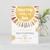 Einladung zur ersten Reise um die Sonne (Stehend Vorderseite)