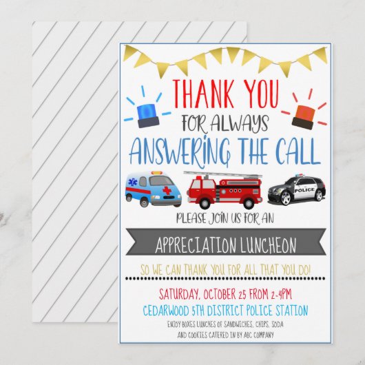 Einladung zur ersten Responder-Bewertung (Vorne/Hinten)