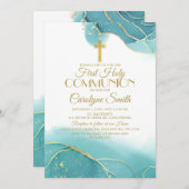 Einladung zur Erstmaligen Kommune Navy Blue Gold (Vorne/Hinten)