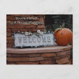 Einladung zur Erwärmung Postkarte