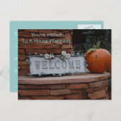 Einladung zur Erwärmung Postkarte (Vorne/Hinten)