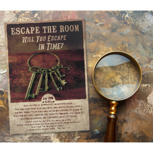 Einladung zur Escape Room Party