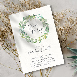 Einladung zur Eukalyptus Wreath Graduation Party