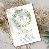 Einladung zur Eukalyptus Wreath Graduation Party