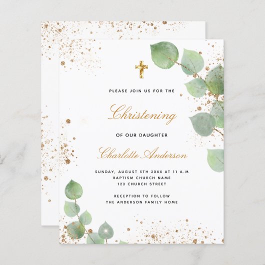 Einladung zur Eukalyptuskriptur (Vorne/Hinten)