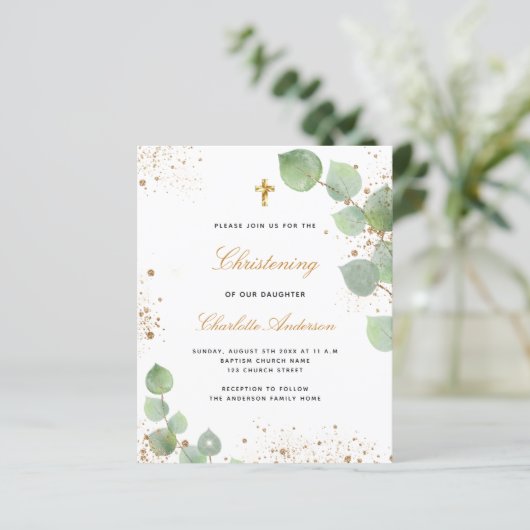 Einladung zur Eukalyptuskriptur (Stehend Vorderseite)