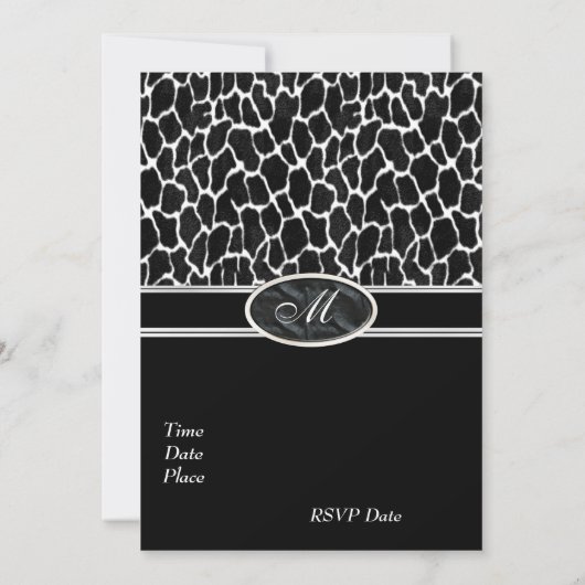 Einladung zur Exotic Prints Cow (Rückseite)