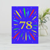 Einladung zur Explosion am 78. Geburtstag (Stehend Vorderseite)