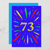 Einladung zur Explosion bei einer Geburtstagsparte (Vorne/Hinten)