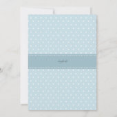 Einladung zur extravaganten Baby Boy Dusche (Rückseite)