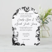 Einladung zur extravaganten Swirt-Hochzeit (Stehend Vorderseite)