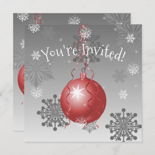 Einladung zur Extravaganten Weihnachtsfeier (Vorne/Hinten)