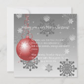 Einladung zur Extravaganten Weihnachtsfeier (Rückseite)