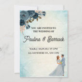 Einladung zur farbenfrohen Hochzeit (Vorderseite)