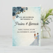 Einladung zur farbenfrohen Hochzeit (Stehend Vorderseite)