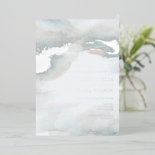 Einladung zur farbenfrohen Hochzeitsfeier (Stehend vorne)