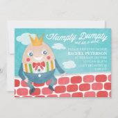 Einladung zur farbenfrohen Humpty Dumpty Baby Dusc (Vorderseite)