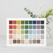 Einladung zur Farbprüfung (Stehend Vorderseite)