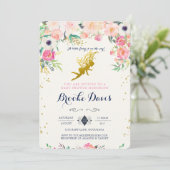 Einladung zur Fee-Baby-Dusche (Stehend Vorderseite)