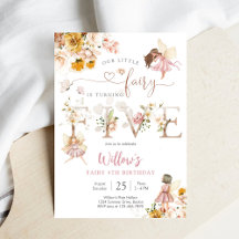 Einladung zur Feen-Geburtstagsfeier