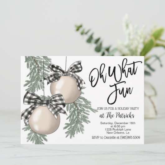 Einladung zur Feier (Stehend Vorderseite)