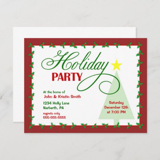 Einladung zur Feier (Vorne/Hinten)