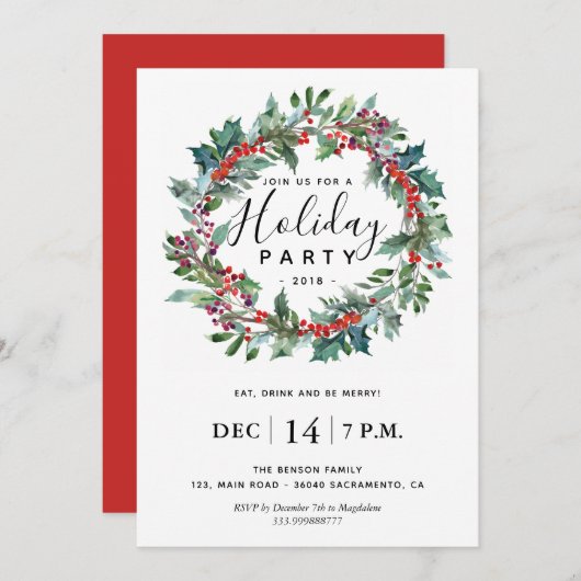 Einladung zur Feier (Vorne/Hinten)