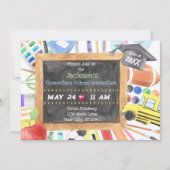 Einladung zur Feier der Abschluss (Vorderseite)