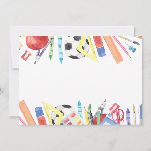 Einladung zur Feier der Abschluss (Rückseite)