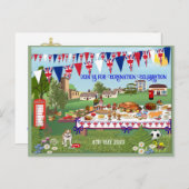 Einladung zur Feier der benutzerdefinierten Textze (Vorne/Hinten)