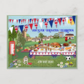 Einladung zur Feier der benutzerdefinierten Textze (Vorderseite)