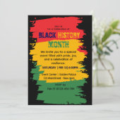 Einladung zur Feier der Black History Month (Stehend Vorderseite)