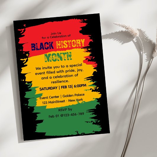 Einladung zur Feier der Black History Month