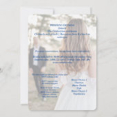 Einladung zur Feier des Brautparty (Rückseite)