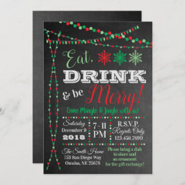 Einladung zur Feier - Essen, Trinken Sie sich.