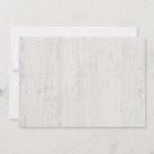 Einladung zur Feier | Rustikaler Winter (Rückseite)