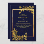 Einladung zur feierlichen Hochzeit (Vorne/Hinten)