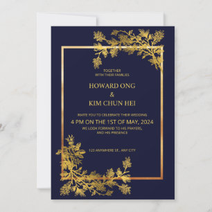 Einladung zur feierlichen Hochzeit