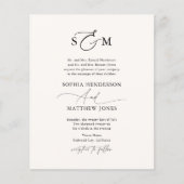 Einladung zur Feierlichen Hochzeit Flyer (Vorne)