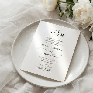 Einladung zur Feierlichen Hochzeit Flyer