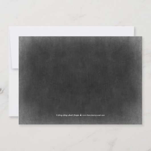 Einladung zur Feierlichkeit der Schneeflocken (Rückseite)