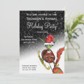 Einladung zur Feierlichkeit - Elf Reiten Sleigh (Stehend Vorderseite)